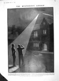 Original Old Antique Print 1909 Airship Ipswich Smith Sculpture Nymph A 20th