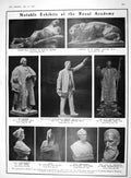 Old Antique Print 1909 Royal Academy Sculpture Guthrie Africa Kericho War 20th