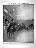 Original Old Antique Print 1909 Military Tournament Horses Elswick Ships Wh 20th