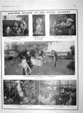 Old Antique Print 1909 Royal Academy Art Boats Children Meredith Holman 20th