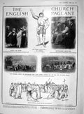 Original Old Antique Print 1909 English Church Pageant Elfleda King Edgar 20th