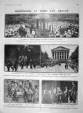 Old Antique Print 1909 Bishop London Fulham Whiteley Hamburg Horne Allen 20th