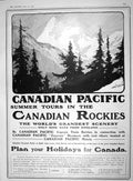 Old Antique Print 1909 Canada Rockies Holidays Chatterton Nebuchadnezzar 20th