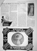 Old Antique Print 1909 Jeanne Rolly Adelphi Theatre Gertrude Robins Soap 20th