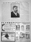 Original Old Antique Print 1909 Portrait Painter Gregory Oetzmann Goerz 20th