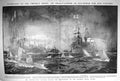 Old Antique Print 1909 Torpedo-Boat Dreadnought Ships Enchantress Yacht 20th