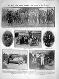 Old Antique Print 1909 Rugby School Cadets Boy Scouts Portsmouth Cricket 20th