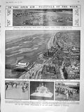 Original Old Antique Print 1909 Welsh Pageant Cardiff Blackpool Sands Barnardo