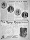 Original Old Antique Print 1909 Maria Antinoa Austria Francisca Amalia Saxony