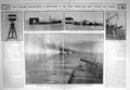 Antique Old Print 1909 War Ships Battle Practice Torpedo Boat Dreadnought 20th