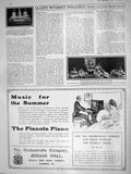 Old Antique Print 1909 Shackleton Silver Inkstand Baby Fete Fulham Piano 20th