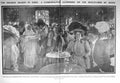 Antique Old Print 1909 Holiday Season Paris France Boulevards Citron Beer 20th