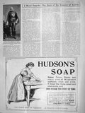 Original Old Antique Print 1909 Francis Joseph Emperor Austria Hudsons Soap