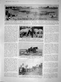 Old Antique Print 1909 Harvesting Horses Navy Haymaking Veli Effendi Turk 20th