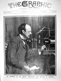 Old Antique Print 1909 President British Association Joseph John Thomson 20th