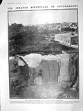 Old Antique Print 1909 King Solomon Quarries Jerusalem Mathers Fenn Brun 20th