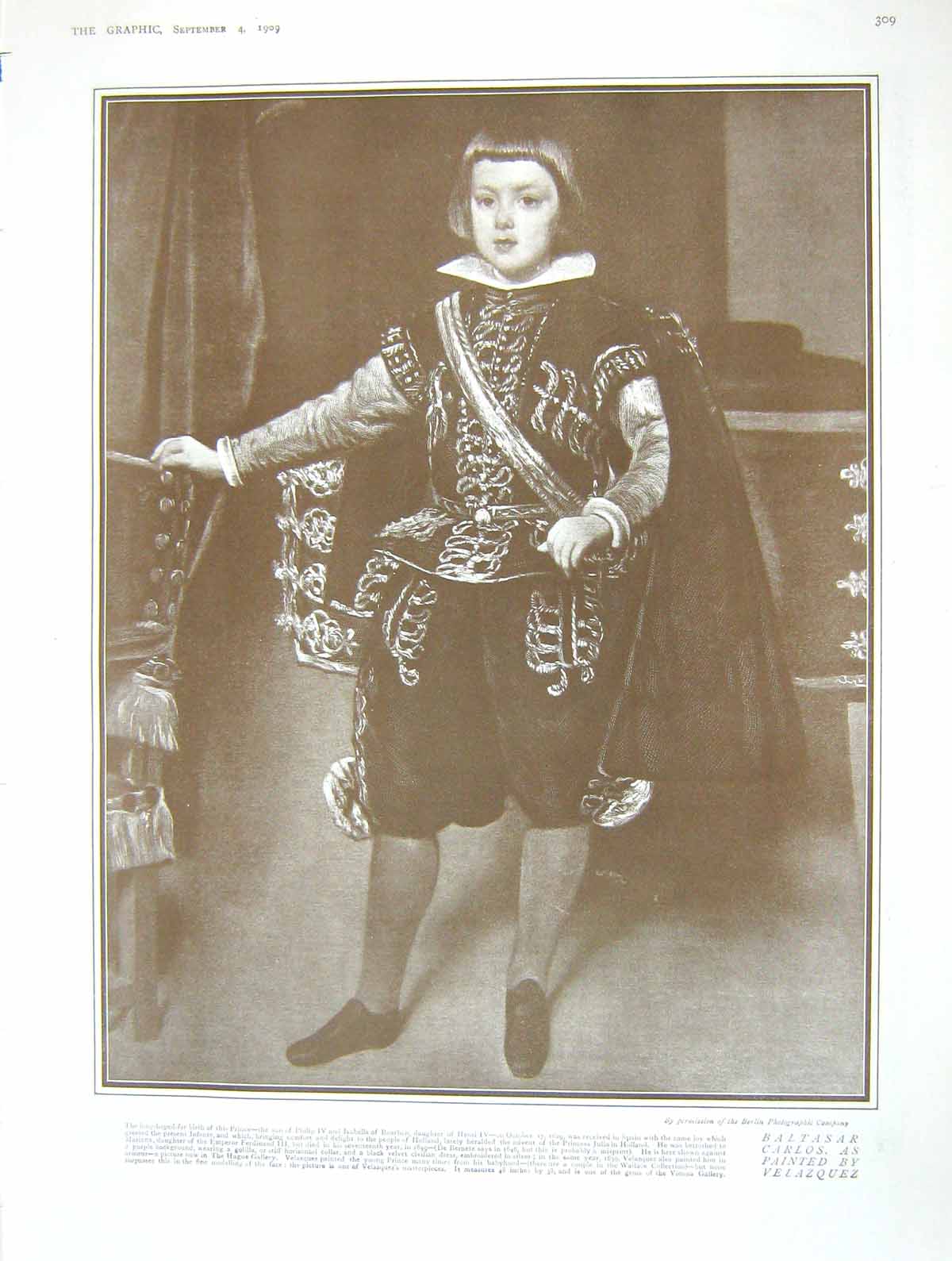 Old Antique Print 1909 Prince Baltasar Carlos Bourbon Zimbabwe Arab Tower 20th