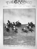 Original Old Antique Print 1909 Italian Cavlary Horses War Cremona Quinto Rome