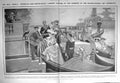 Old Antique Print 1909 Gondolas Motor Boats Venice Italy Art Exhibition 20th