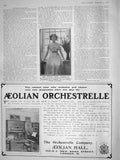 Original Old Antique Print 1909 Miss Cicely Courtneidge Shaftesbury Theatre