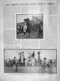 Original Old Antique Print 1909 General Marina Melilla War Pinto Port Jackson