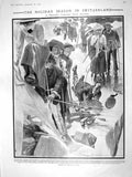 Old Antique Print 1909 Holiday Season Switzerland Eton Arms Charterhouse 20th