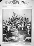 Original Old Antique Print 1909 Mount Gurugu Spanish Troops Pinto War Siers