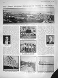 Original Old Antique Print 1909 Reyns Laurence Sterne New Zealand Milk-Cart