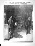 Old Antique Print 1909 Don Comedy Haymarket Theatre Tank Dumbarton Ship 20th