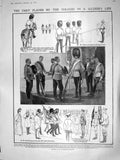 Original Old Antique Print 1909 Siers Colours Royal Balalaika Music Coliseum