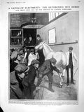 Old Antique Print 1909 Bus Horse London Schubert Brahms Suppe Millocker 20th