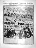Original Old Antique Print 1909 Roman Coliseum Soul'S Day Kitchener Alba Moret
