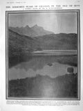 Old Antique Print 1909 Gillean Mountains Isle Skye Carton James Theatre 20th