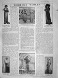 Old Antique Print 1909 Scottish Girl Yarmouth Fish Delaroche Faber Toller 20th