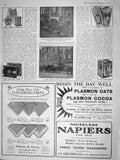Original Old Antique Print 1909 Warings King Portugal Holborn Perfume Tea Caddy