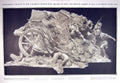 Original Old Antique Print 1909 Saragossa Tribute Valorous Women French Army