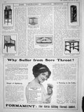 Original Old Antique Print 1909 Bookcase Montereau Oak Stool Bergere Easy-Chair
