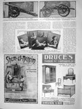 Old Antique Print 1909 War Cannon Liberty Babies Corbett Brown Busfield 20th