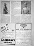 Old Antique Print 1909 Masai Woman Mauled Lion Sarath Kumar Ghosh Destiny 20th