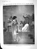 Old Antique Print 1909 Eager Heart Mystery Play Theatre Grouse Partridges 20th