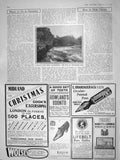 Original Old Antique Print 1909 Weir Trelogoed Mill Llandrindod Wales River