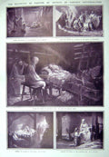 Original Old Antique Print 1909 Christmas Nativity France Italy Poland England