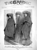 Antique Print 1910 King LeopDaughters Princess Louise Stephanie Clementine 20th