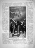 Original Old Antique Print 1910 French Sier Marshal Turenne War Gun Motte 20th