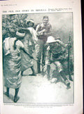 Antique Print Moroccan Girls Picking Prickly Pears Spanish Siers Beni Sicar