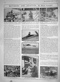 Old 1910 Motoring Aviation Nieuport Monoplane Delagrange Ferber Lefeb 20th