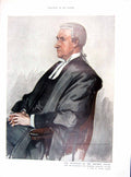Old Colour Portrait 1910 President Divorce Court Thomas Samuel Evans 20th