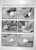 Antique Old Print 1910 Comedy Golf Ball Rubber-Core Bunkers Philip Baynes 20th