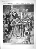 Old 1910 King Carnival Nice France India Policemen Archaeological Pro 20th