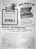 Old Print Advertisement John Pound Sparkla Soap Hotel Tariff Bureau 1910 20th